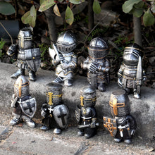 Load image into Gallery viewer, Garden Knight Gnome Statue Ornament-Resin Knight Desktop Ornament, Soldier Miniature Figure Collection Home Decoration,
