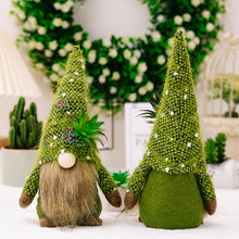 Load image into Gallery viewer, 2PCS Summer Succulent Gnomes Plush Green Plants Gnomes Tiered Tray Decor Green Gonk Gnome Summer Succulent Gnomes Plush