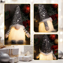 Load image into Gallery viewer, 3PCS Light Up Gonks Christmas Decoration, Christmas Gonks With Light, Swedish Santa Gnome with Glittery Hat Swedish Inspired Gnomes, Gonk Elf Christmas for Indoor Decoration Holiday Decor (3PCS)