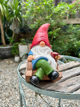 Load image into Gallery viewer, Drinking Coffee Faceless Garden Gnome Statue Decoration 7.3" Figurine Ornament for Indoor Outdoor Home Patio Yard Lawn