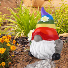 Load image into Gallery viewer, Garden Rainbow Gnome Resin Statue, Faceless Doll Figures Miniature Home Decoration for Lawn Ornaments Indoor or Outdoor Patio Deck Yard Garden Lawn Porch-4 x 4 x 10 cm/ 1.57 x 1.57 x 3.94 Inches