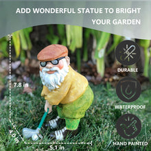 Load image into Gallery viewer, Elenon Funny Garden Golf Gnome Outdoor Statue Decorative, Adorable Flower Bed Decor Golfing Gnome Statue, Yard Patio Art Decor Dwarf Sculptures Table Ornament