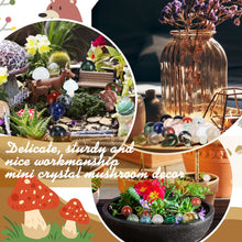 Load image into Gallery viewer, 48 Pcs Mini Crystal Mushroom Gemstone Sculpture Decor Carved Witch Mushroom Polished Crystal Cute Mushroom Stones for Witchcraft Supplies Home Garden Lawn Meditation Flower Pot Decor(Fresh Style)