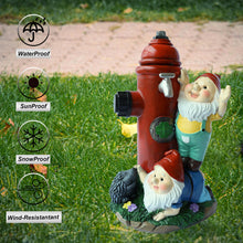 Load image into Gallery viewer, Weculop Garden Gnomes Statues Outdoor, 10” Tall Hydrant Gnomes Figurines, Funny Decoration for Yard, Patio Lawn Decor, Ideal Gifts for Gnomes Lover, House Warming