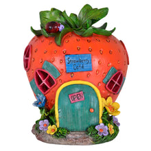 Load image into Gallery viewer, XSS Solar Powered Strawberry Café LED Garden Ornament Patio Outdoor Decoration Light