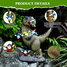 Load image into Gallery viewer, ACHYHAVIN Garden Gnome Statues Garden Decor - Large Dinosaur Eating Gnomes Outdoor Decor for Patio,Lawn,Yard Decor - Uique Housewarming Gift