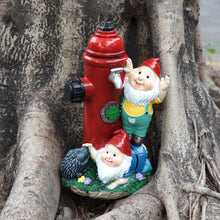 Load image into Gallery viewer, Weculop Garden Gnomes Statues Outdoor, 10” Tall Hydrant Gnomes Figurines, Funny Decoration for Yard, Patio Lawn Decor, Ideal Gifts for Gnomes Lover, House Warming