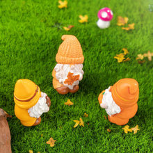 Load image into Gallery viewer, YAOGUI Set Of 3 Resin Leaf Miniatures Gnomes Ideal For Indoor And Outdoor Use Adds Unique Charm To Any Home Or Garden Setting