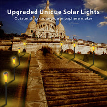 Load image into Gallery viewer, Ultrazar Solar Lights Outdoor Garden, 6 Pack Tall Solar Flickering Dancing Flame Lights, IP65 Waterproof Solar Torch Lights Landscape Lighting Auto On/Off for Garden Patio Yard Pathway Lawn