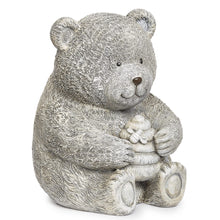 Load image into Gallery viewer, Roman Garden - Bear with Honey Statue, 7.75" H, Pudgy Pals Collection, Resin and Dolomite, Decorative, Garden Gift, Home Outdoor Decor, Durable, Long Lasting