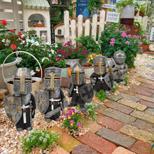 Load image into Gallery viewer, Swtgaah Knight B Garden Gnome Statue Knight Gnome Sculpture Knight Guardian Sculpture Garden Gnome Ornaments Suitable for Gardens, Lawns and Courtyards