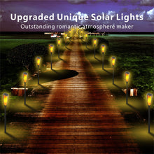 Load image into Gallery viewer, Ultrazar Solar Lights Outdoor Garden, 6 Pack Tall Solar Flickering Dancing Flame Lights, IP65 Waterproof Solar Torch Lights Landscape Lighting Auto On/Off for Garden Patio Yard Pathway Lawn