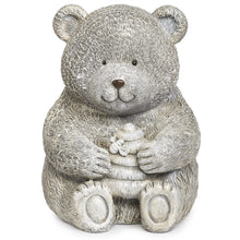 Load image into Gallery viewer, Roman Garden - Bear with Honey Statue, 7.75" H, Pudgy Pals Collection, Resin and Dolomite, Decorative, Garden Gift, Home Outdoor Decor, Durable, Long Lasting