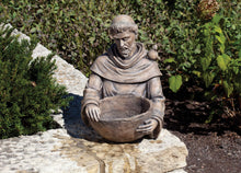 Load image into Gallery viewer, Roman Garden - St. Francis Bird Bath, 19H, Garden Collection, Resin and Stone, Decorative, Garden Gift, Home Outdoor Decor, Durable, Long Lasting
