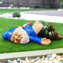 Load image into Gallery viewer, RizzRosa 9.5'' Funny Garden Gnome Outdoor Decor - Large Naughty Gnomes Statues, Resin Gnomes Sculptures for Yard Patio Home Lawn Outside Decorations Ornament Housewarming Gifts, Blue