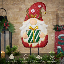 Load image into Gallery viewer, TERESA'S COLLECTIONS Large Standing Santa Gonks, 61cm Outdoor Christmas Decorations, Metal Gnome Ornaments for Home, Pathway, Porch, Red