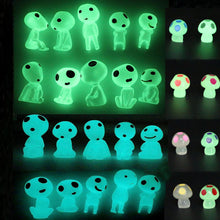 Load image into Gallery viewer, Qingo Fairy Garden Accessories Tree Elves Easter Egg Fillers Glow in Dark Basket Stuffers Garden Alien Decor Miniature for Micro Landscape Outdoor Status Patio Lawn Yard Kit