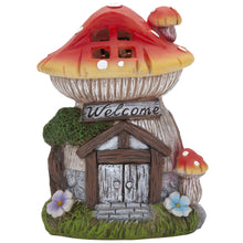 Load image into Gallery viewer, VFM - Toadstool Solar House, Fairy Garden Ornament
