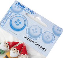 Load image into Gallery viewer, Dress it Up Button Garden Gnomes 39 x 16 mm 3 pcs. Multicolour, Multi-Colour, 10 x 8 x 1 cm