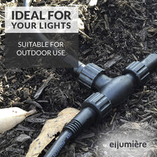 Load image into Gallery viewer, ellumiere Garden Lighting T-Piece Adaptor - Electric Garden Lights - Plug n Play System