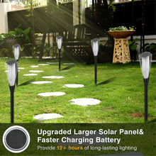 Load image into Gallery viewer, Ultrazar Solar Lights Outdoor Garden, 6 Pack Tall Solar Flickering Dancing Flame Lights, IP65 Waterproof Solar Torch Lights Landscape Lighting Auto On/Off for Garden Patio Yard Pathway Lawn