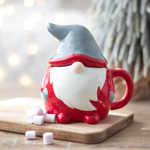 Load image into Gallery viewer, Something Different Wholesale Festive Gonk Lidded Mug - Christmas Gnome Design - Quirky Drinkware - 300ml Capacity