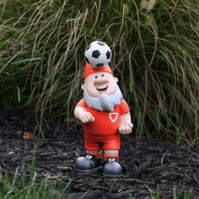 Load image into Gallery viewer, FOCO Officially Licensed Wales Header Ball Football Garden Gnome