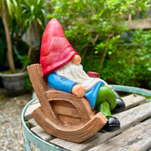 Load image into Gallery viewer, Drinking Coffee Faceless Garden Gnome Statue Decoration 7.3" Figurine Ornament for Indoor Outdoor Home Patio Yard Lawn