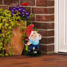 Load image into Gallery viewer, Relaxdays Garden Gnome with Basket, Weatherproof, Frost Resistant, 32 x 17 x 15 cm, Figurine, Polyresin, Multicoloured