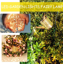 Load image into Gallery viewer, twoonto Solar Lights Garden Lamps, LED Watering Can Lights Star Shower Art Light with Bracket, Starry Fairy Night Light Decoration for Garden Patio Yard Flowerbed Parties Outdoor Pathway