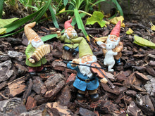 Load image into Gallery viewer, GlitZGlam Happy Gnomes Dancing Celebration! - 4- Piece Musical Garden Gnome Set for the Miniature Fairy Garden