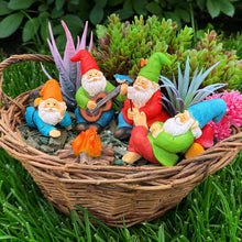 Load image into Gallery viewer, Miniature Garden Gnomes - Camping Gnome Kit of 5 pcs - Figurines and Accessories Set