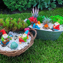 Load image into Gallery viewer, Miniature Garden Gnomes - Camping Gnome Kit of 5 pcs - Figurines and Accessories Set