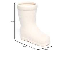 Load image into Gallery viewer, Baker Ross AF428 Customisable Ceramic Garden Gnomes (Pack of 4) &amp; AG273 Wellington Boot Ceramic Flowerpots (Pack of 2) for Kids To Decorate
