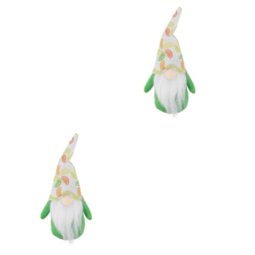 Ciieeo 2pcs Gnome Doll Home Decor Cute Decoration for Garden Indoor Use Lightweight and Ornament for