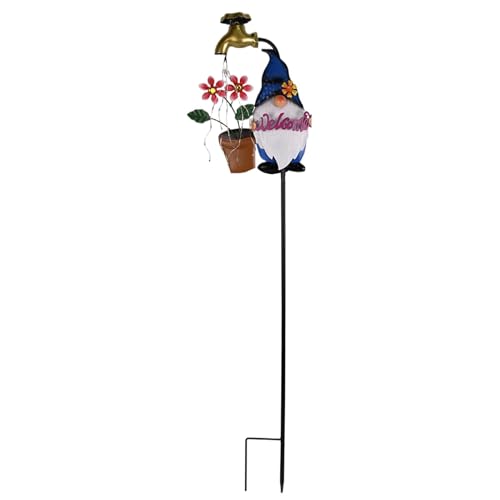 Ungtyb Solar Lights Outdoor Stake, Solar Garden Light Gnome Colorful LED Landscape Lighting, Yard Art Decor, Outdoor Solar Lights, Decorative Garden Stake for Home, Backyard, Pathway, Yard, Lawn