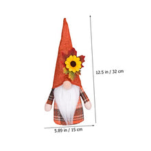 Load image into Gallery viewer, ULTECHNOVO 2pcs Thanksgiving Gnome Doll Decor Plush Gnomes for Garden Ornament Thanksgiving Day Adornment
