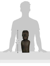 Load image into Gallery viewer, Design Toscano Easter Island Ahu Akivi Moai Monolith Garden Statue, Small, 40.5 cm, Polyresin, Grey Stone
