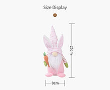 Load image into Gallery viewer, Sly Sippy Easter Gonk Gnomes Ornaments | 2 Pack Easter Rabbit Bunny Plush Doll Toys | Handmade Spring Gonks Gnomes Easter Egg Home Easter Decorations Gifts | Easter Bunny Decorations -Green and Pink
