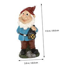 Load image into Gallery viewer, BESPORTBLE 1pc Adorable Dwarf Resin Garden Ornament for Decor and Lightweight Gnome Statue Charming Desktop and Patio Decoration for Home Office
