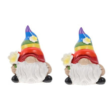 Load image into Gallery viewer, DECHOUS 2pcs Garden Gnome Unique Design Gnome Doll Figurine Outdoor Landscape Adornment Courtyard Decor Resin for Yard
