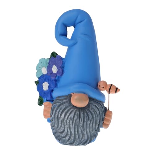 Ciieeo Cute Resin Garden Gnome Statue Style Outdoor Gnome Figurine for Lawn Patio and Garden Decor and Housewarmings