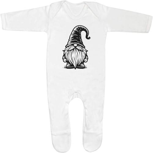 Azeeda 0-3 Month 'Gonk Gnome' Baby Romper Jumpsuit/Sleep Suit (SS00095793)