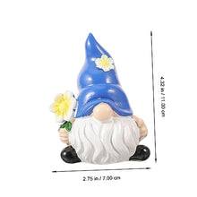 Load image into Gallery viewer, Ciieeo Cute Resin Garden Gnome Statue Style Outdoor Gnome Figurine for Lawn Patio and Garden Decor and Housewarmings
