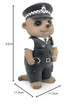 Load image into Gallery viewer, Vivid Arts - Policeman Baby Meerkat Home or Garden Decoration (XMK-2333-D)
