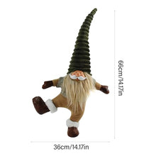 Load image into Gallery viewer, NPXUAMTJ Single Footed Gnomes Figurine Standing Dolls Handmade Santa Dwarf Statue Ornament Christmas Home And Garden Decoration
