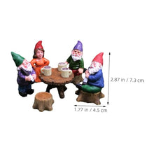Load image into Gallery viewer, CAXUSD Creative Gnome Garden Decor Set Miniature Gnome Figurines for Indoor and Outdoor Use Fairy Cake Toppers for Landscapes and Home Decor
