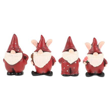 Load image into Gallery viewer, Toyvian 4pcs Outdoor Gnome Decor Resin Gnome Statues for Christmas Garden Decoration Durable Splashproof Festive Ornaments for Holiday Ambiance
