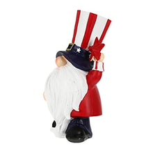 Load image into Gallery viewer, Alipis 2pcs Independence Day Resin Gnome Figurine Patriotic Home Adornment Creative Dwarf Decoration for July for Friends and Family
