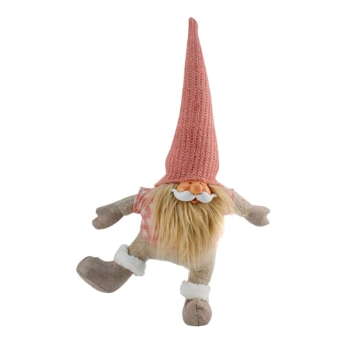 Single Footed Gnomes Figurine Standing Dolls Handmade Santa Dwarf Statue Ornament Christmas Home And Garden Decoration Indoor Outdoor Gnomes